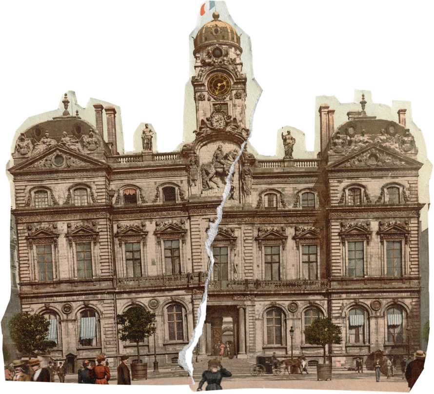 Lyon Hotel De Ville Cut Out