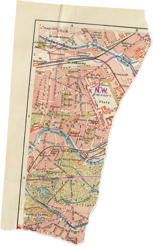 Scanned Weathered Map Scrap